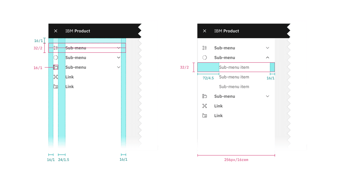 ui shell side-nav with icons ui shell side-nav with icons